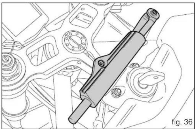 DUCATI 749S (2004) - Steering damper (749S) (fig. 36) - 1