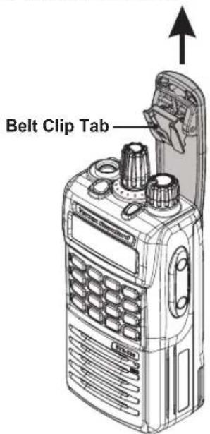 Vertex Standard EVX-531 - Belt Clip Installation and Removal - 2