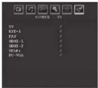 TechLine TL-26LC740 - Source Menu - 1