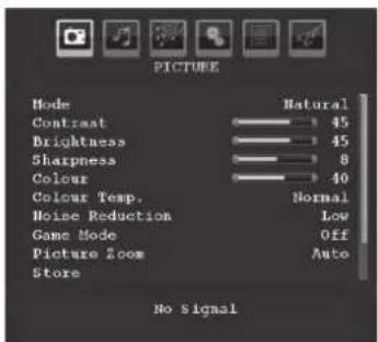 TechLine TL-26LC740 - Picture Menu - 1