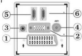 TechLine TL-26LC740 - Viewing the Connections- Back Connectors - 1