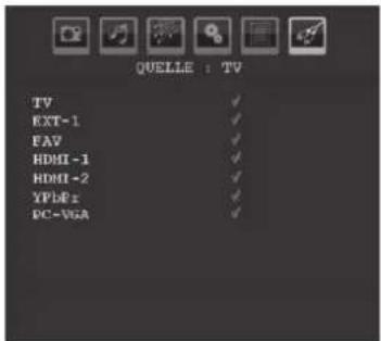TechLine TL-26LC740 - Menü Quelle - 1