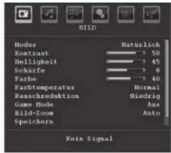 TechLine TL-26LC740 - Menüsystem - 1