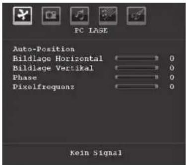 TechLine TL-26LC740 - Menü PC Lage - 1