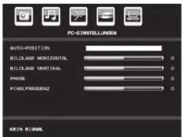 TechLine TL-22LC741 - Menü PC-VGA-Bildposition - 1