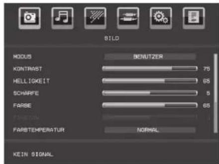 TechLine TL-22LC741 - Menüsystem Analog-TV - 1