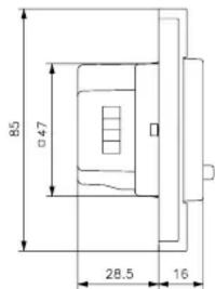 85 Ø47 28.5 16