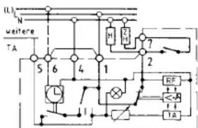 DIMPLEX RTU 102A - Anschlußschaltbild - 1