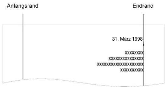 Triumph-Adler Twen T 180 DS - Rechtsbündig schreiben - 1