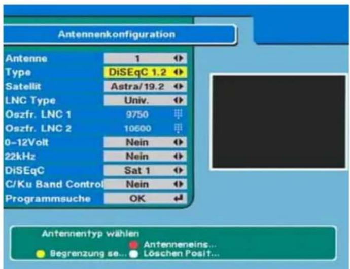ZEHNDER ZX 900 - Antennenkonfiguration für Drehanlagen und DiSEqC 1.2 - 1