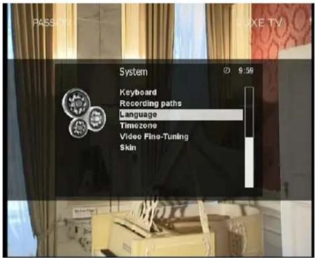 Xtrend ET9500 - 2-2. System Einstellung - 1