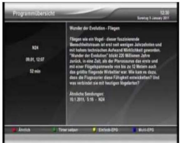 Xtrend ET9000 - Elektronischer Programm Führer (EPG) - 1