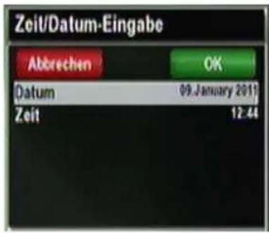 Xtrend ET9000 - Eingabe von Datum und Uhrzeit - 1