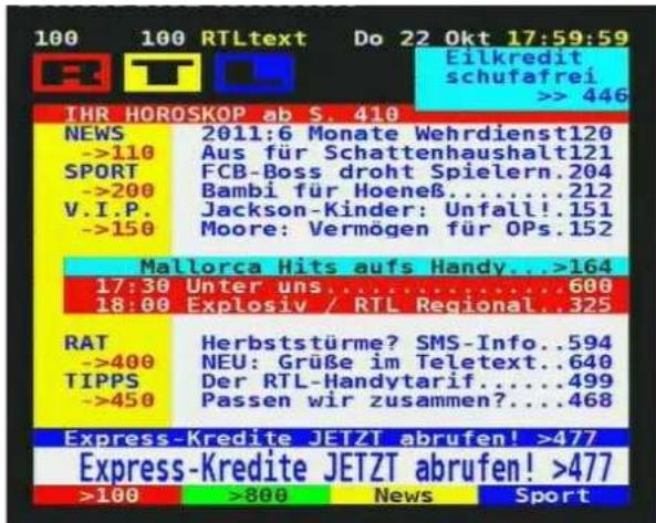 Xtrend ET9000 - Videotext - 1