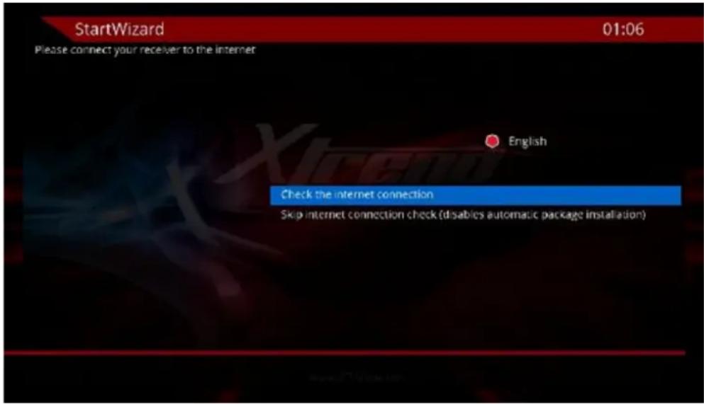 Xtrend ET8500 - Schri 4 Ü berprüfe die Internet-Verbindung - 1