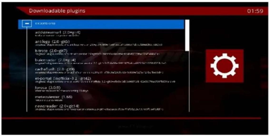 Xtrend ET7000 - Plugins (Erweiterungen) Herunterladen und Installieren - 1