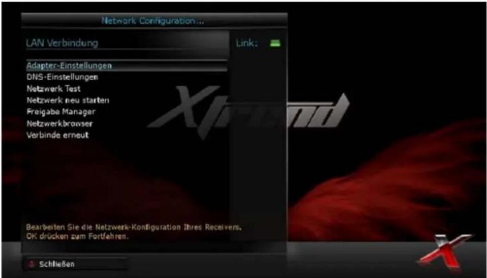 Xtrend ET7000 - System Konguraon – Netzwerk Setup - 1
