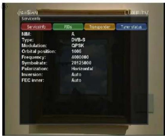 Xtrend ET6500 - Sender/Service Information - 3