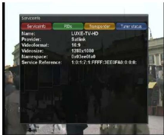 Xtrend ET6500 - Sender/Service Information - 1