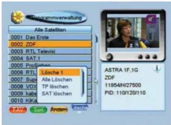 ZEHNDER ZX 755e - ⊗ Löschen Löschen eines Programms (- Täste) - 1
