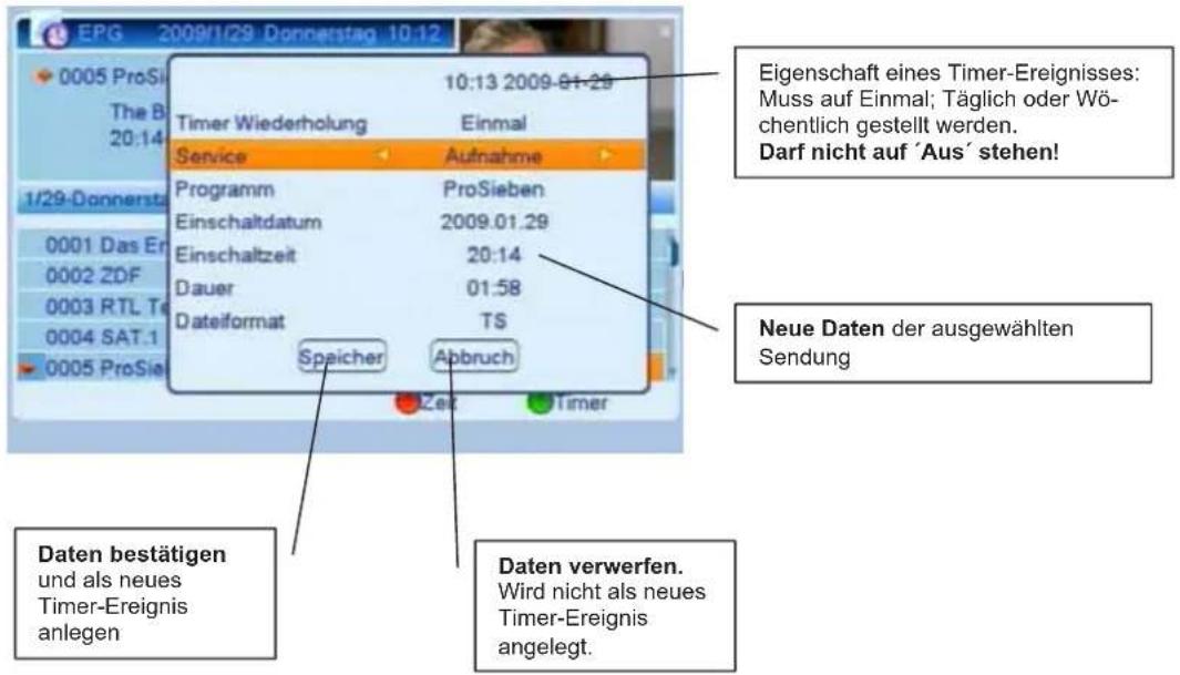 ZEHNDER ZX 750 - Timer programmieren über EPG mit Taste GRÜN - 1