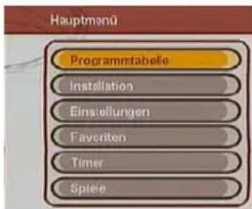ZEHNDER ZX 710 - HAUPTMENÜ - 1