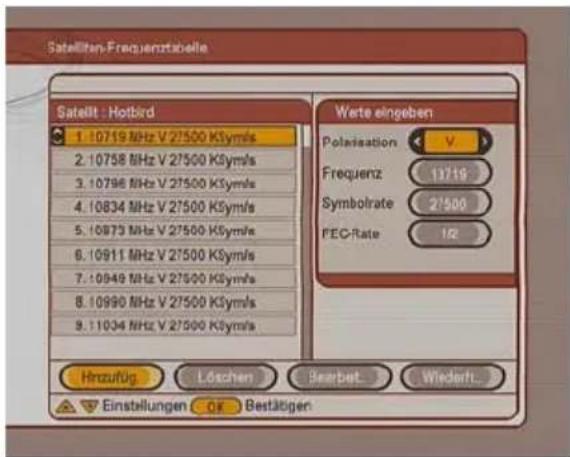 ZEHNDER ZX 710 - FREQUENZLISTEN BEARBEITEN - 1