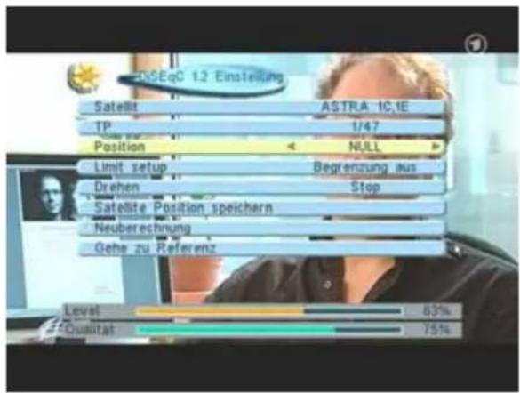 ZEHNDER ZX 68 - Satellitenpositionen korrigieren - 1
