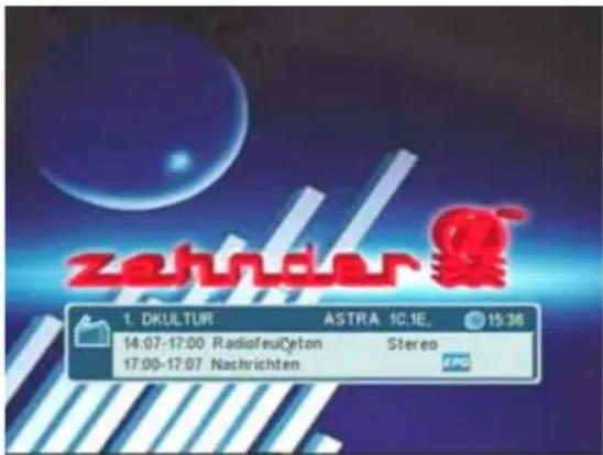 ZEHNDER ZX 68 - Umschalten zwischen TV- und Radiobetrieb - 1