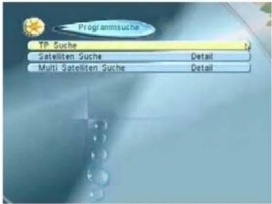 ZEHNDER ZX 68 - TP Suche -- Programme auf einem Transponder suchen - 1