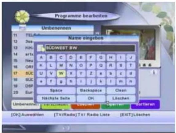 ZEHNDER ZX 67 - Umbenennen Programmnamen ändern ( WEISS - Taste) - 1