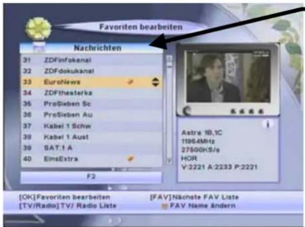 ZEHNDER ZX 67 - ♥ Favorit Programme in eine von 8 Favoritenprogrammlisten aufnehmen - 1