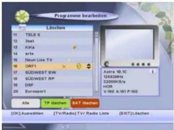 ZEHNDER ZX 67 - ⊗ Löschen Löschen eines Programms (ROT - Taste) - 1