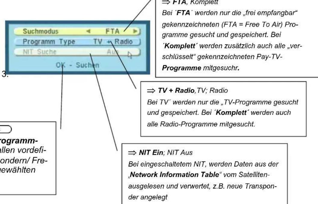 ZEHNDER ZX 620 - Alle Programme eines Satelliten suchen (Automatische Suche) - 2
