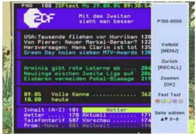 ZEHNDER ZX 590 - Videotextempfang TEXT (speichert bis zu 800 Seiten) - 1