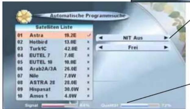 ZEHNDER ZX 590 - Alle Programme eines Satelliten suchen (Automatische Suche) - 2