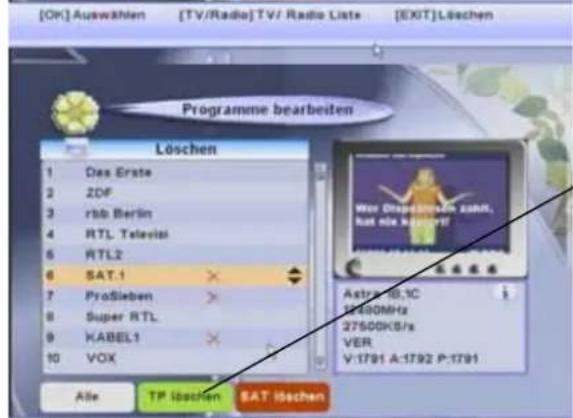 ZEHNDER ZX 590 - Verschiedene Arten von Programmlöschfunktionen - 2
