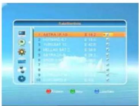 ZEHNDER ZX 2700 HU - Satellitenliste - 1