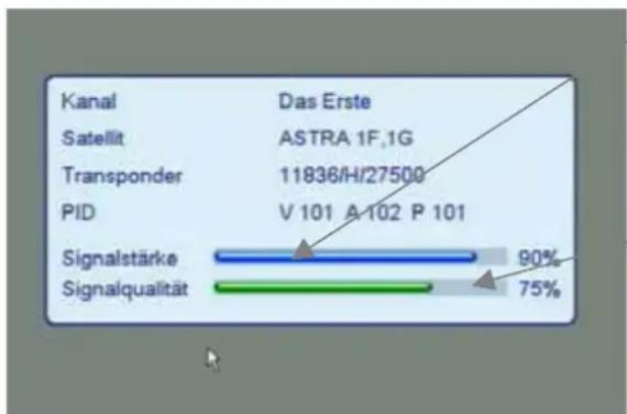 ZEHNDER ZX 2700 HU - Feinausrichtung der Antenne - 1