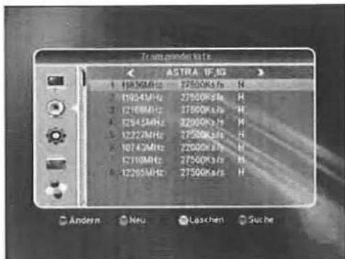 ZEHNDER ZX 2300 H - Transponderliste (TP Liste) - 1