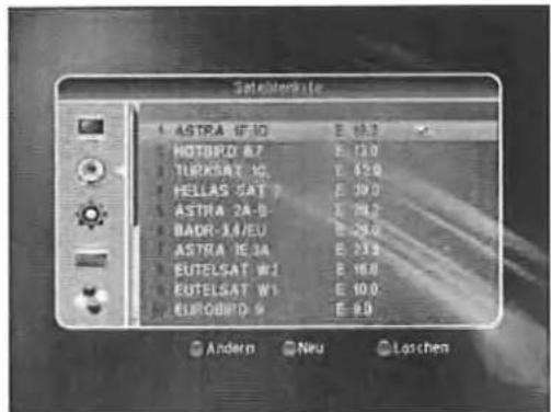 ZEHNDER ZX 2300 H - Satellitenliste - 1