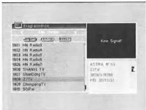 ZEHNDER ZX 2300 H - TV-Programmliste - 6