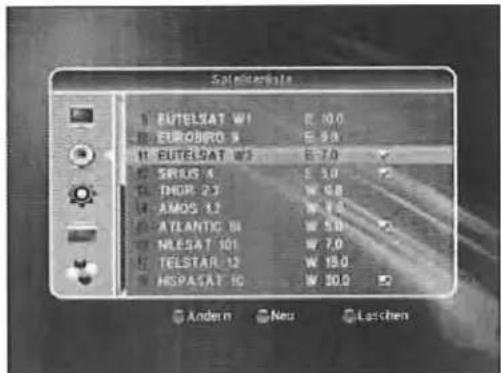 ZEHNDER ZX 2300 H - Satellitenliste - 2