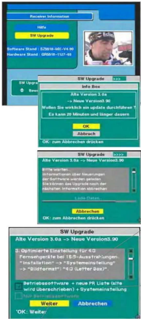 ZEHNDER ZX 2100 - Software Upgrade über Satellit - 1