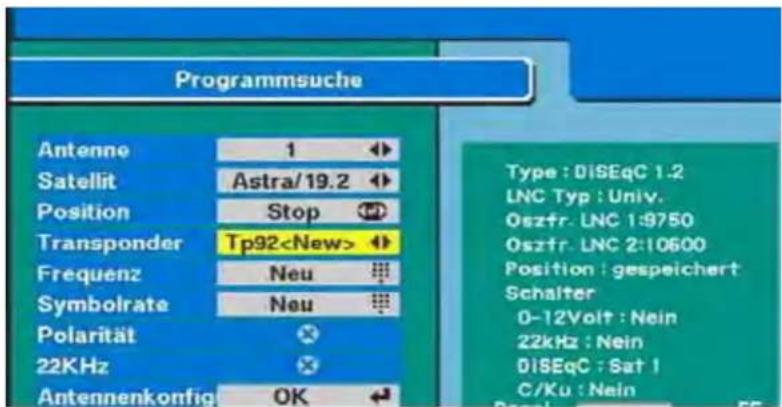 ZEHNDER ZX 2100 - Ändern und Neuanlegen von Transpondern - 2