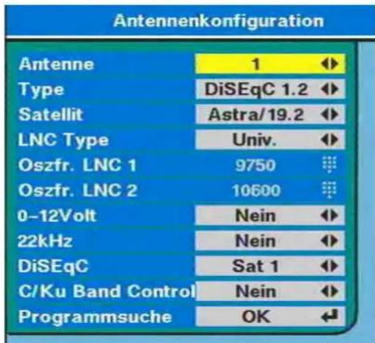 ZEHNDER ZX 2100 - Antennenkonfiguration – für Mehrsatellitenempfang - 2