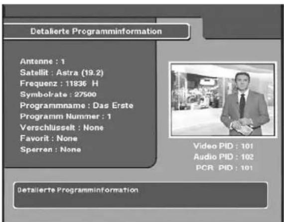 ZEHNDER ZX 1100 - Programminformation INFO und Kanalinformation einblenden 2x INFO - 2