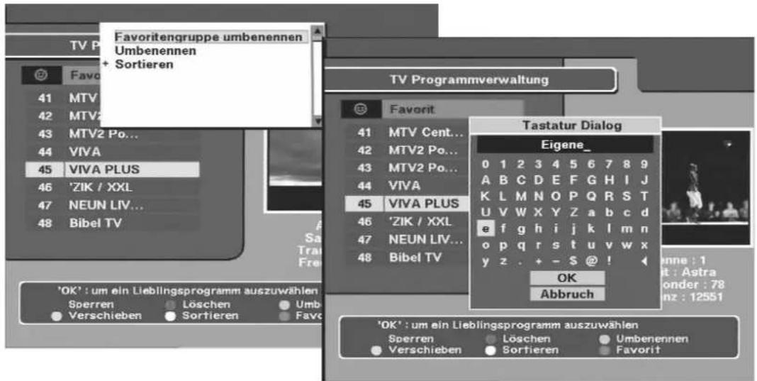 ZEHNDER ZX 1100 - Favoritenliste umbenennen - 1