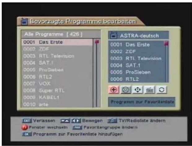ZEHNDER ZX 1000 - Bevorzugte Programme bearbeiten - 1