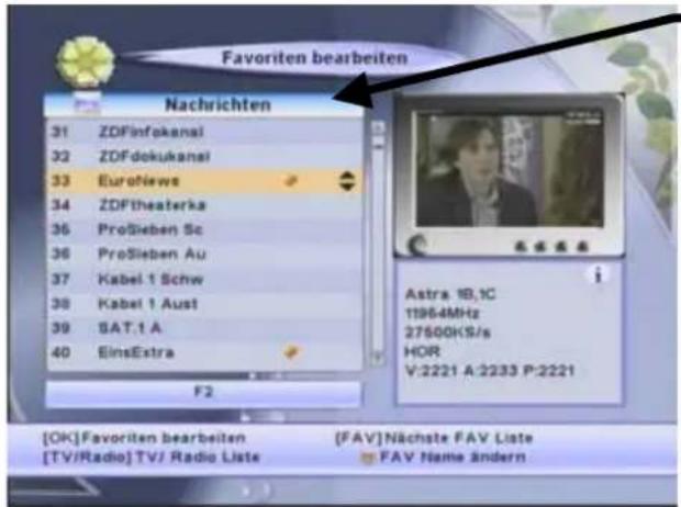 ZEHNDER ZX 2102 - ♥ Favorit Programme in eine von 8 Favoritenprogrammlisten aufnehmen - 1